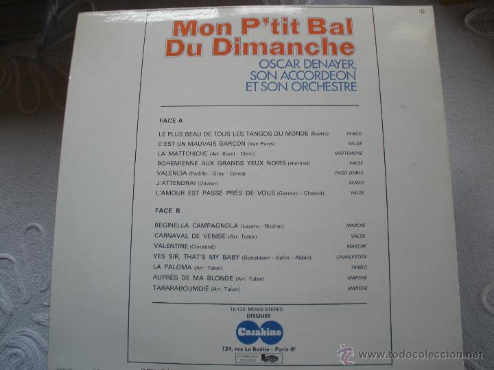 Discos de vinilo: MON PTIT BAL DU DIMANCHE - Foto 2