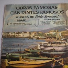 Discos de vinilo: MAGNIFICO LP DE - OBRAS - FAMOSAS - Y CANTANTES - FAMOSOS - MUSICA DE PABLO SOROZABAL -