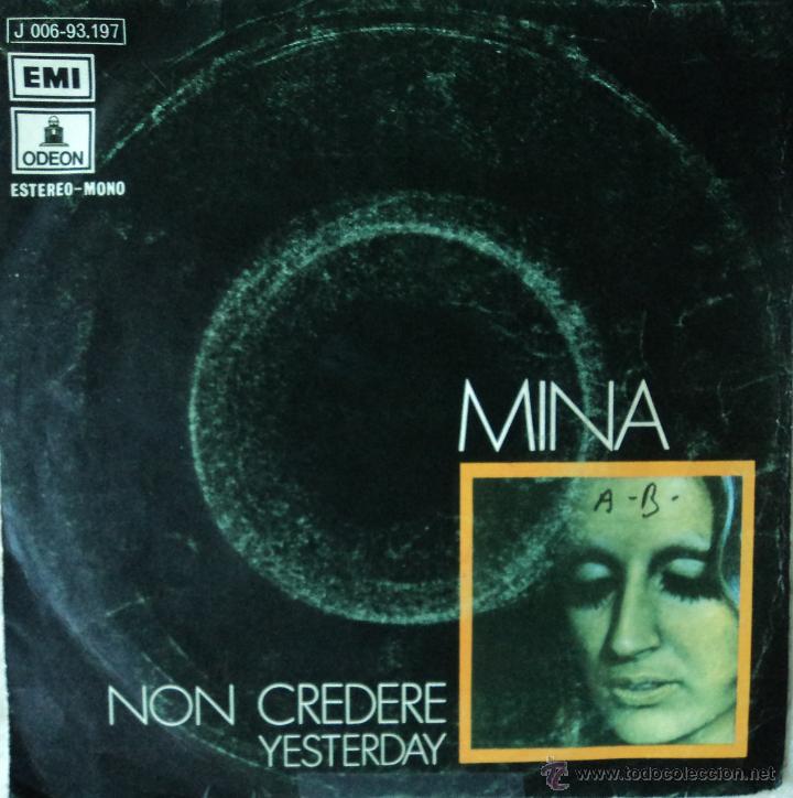 Discos de vinilo: Mina - Non credere - Edici&oacute;n de 1971 de Espa&ntilde;a - Foto 1
