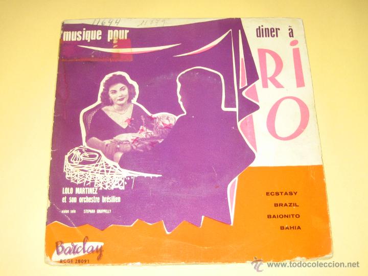 Discos de vinilo: LOLO MARTINEZ - 1958 - LABEL CONSERVA EL TRIANGULO - Foto 1