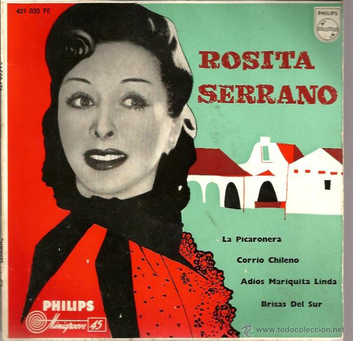 Discos de vinilo: EP ROSITA SERRANO : LA PICARONERA - Foto 1