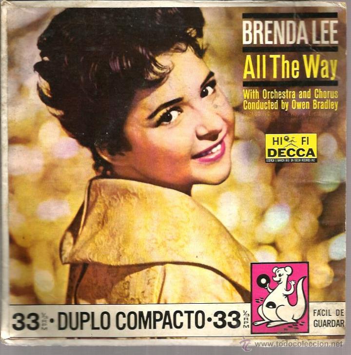 Discos de vinilo: EP BRENDA LEE : ALL THE WAY - Foto 1