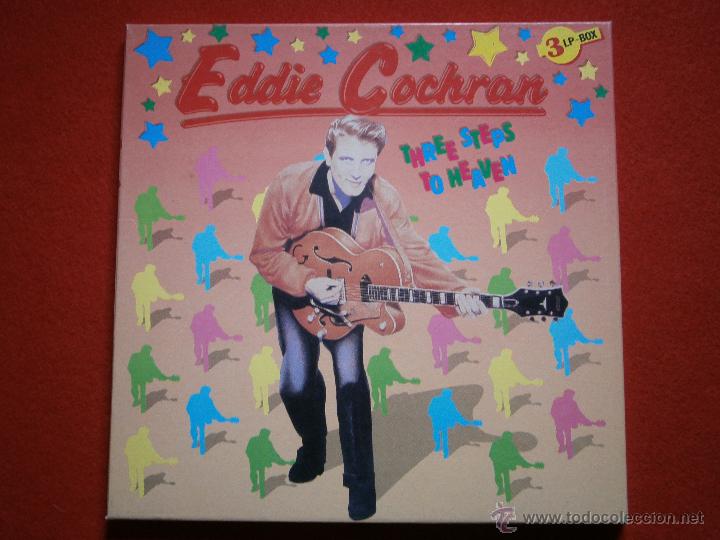 Discos de vinilo: BOX DE TRES VINILOS EDDIE COCHRAN - Foto 1