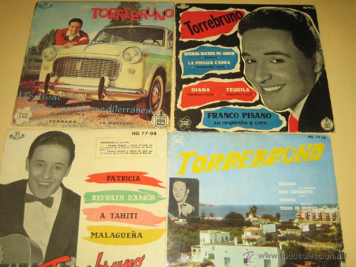 Discos de vinilo: TORREBRUNO - LOTE DE 4 SINGLES - Foto 1