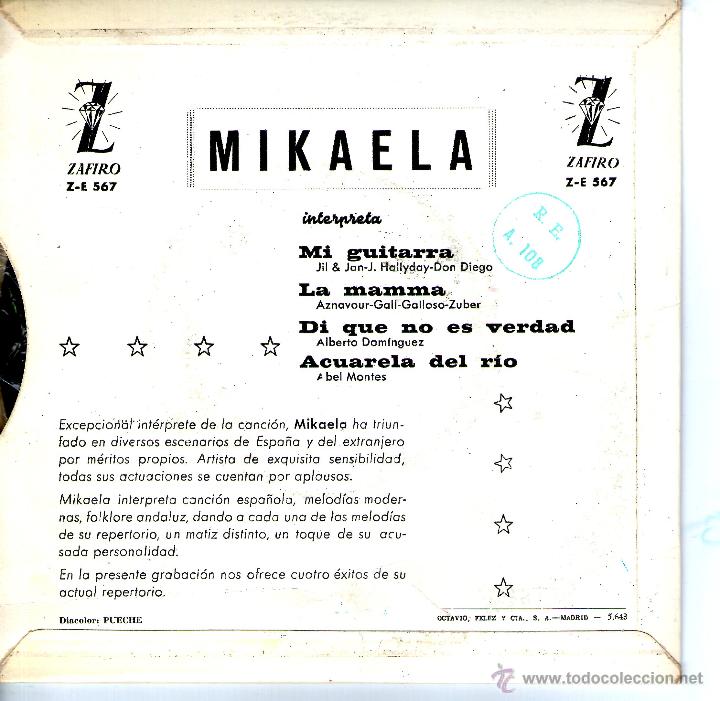Discos de vinilo: MIKAELA  MI GUITARRA - Foto 2