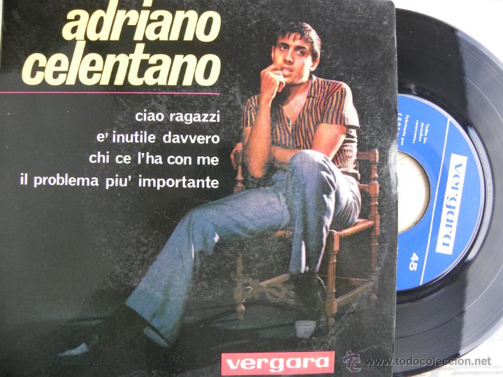 Discos de vinilo: ADRIANO CELENTANO -EP 1964 -VERGARA - Foto 1