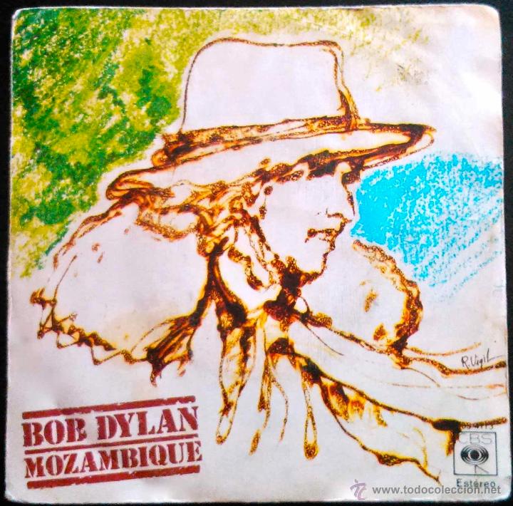 Discos de vinilo: BOB DYLAN, MOZAMBIQUE - SINGLE ESPA&Ntilde;A - Foto 1