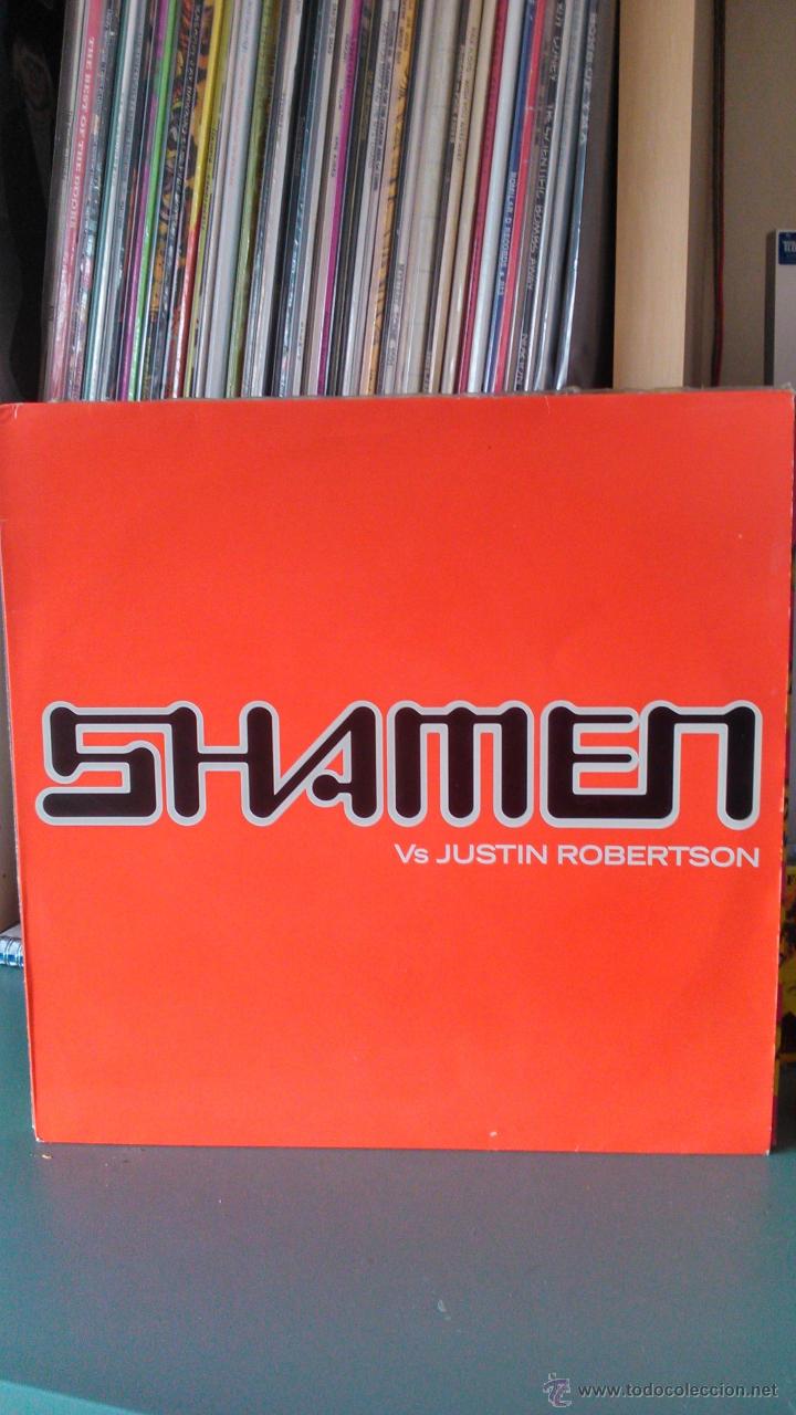 Discos de vinilo: SHAMEN VS JUSTIN ROBERTSON - BOSS DRUM - Foto 1
