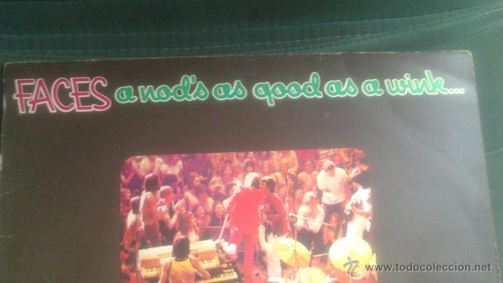 Discos de vinilo: L.P FACES, A NOD,S AS GOOD AS A WINK - Foto 2