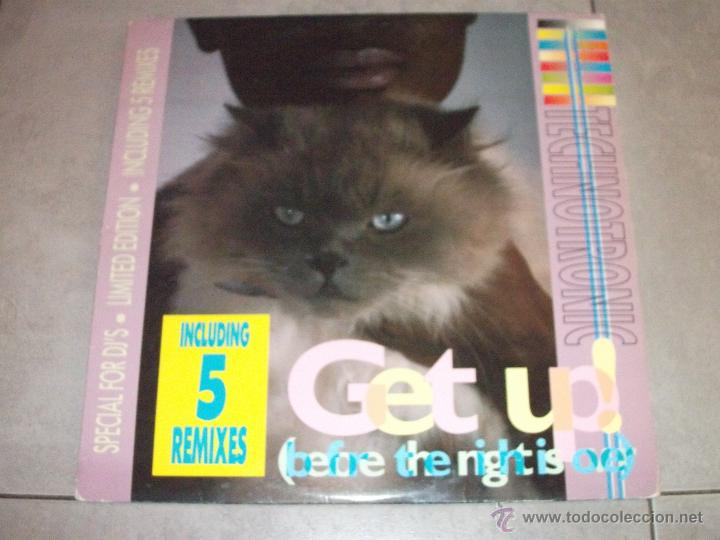 Discos de vinilo: TECHNOTRONIC - GET UP! (BEFORE THE NIGHTS OVER) - 5 REMIXES - MAXI - Foto 1