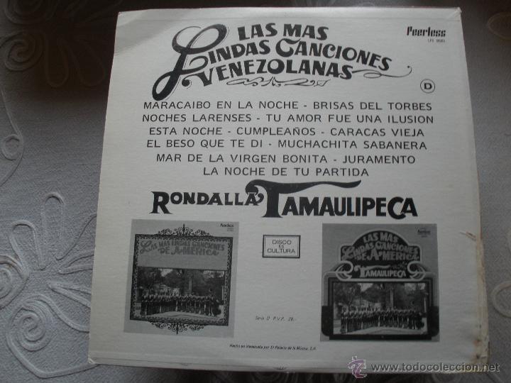 Discos de vinilo: LAS MAS LINDAS CANCIONES VENEZOLANAS - Foto 2