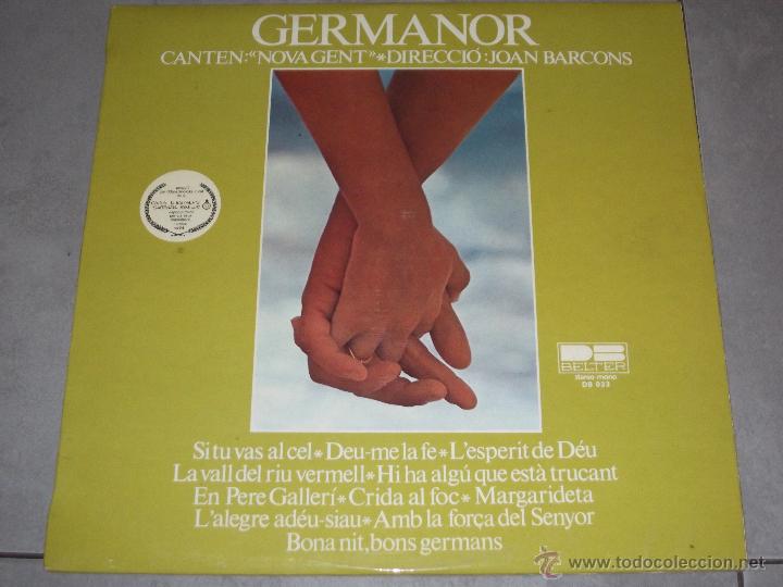 Discos de vinilo: GERMANOR - JOAN BARCONS - BELTER - 1976 - LP - Foto 1