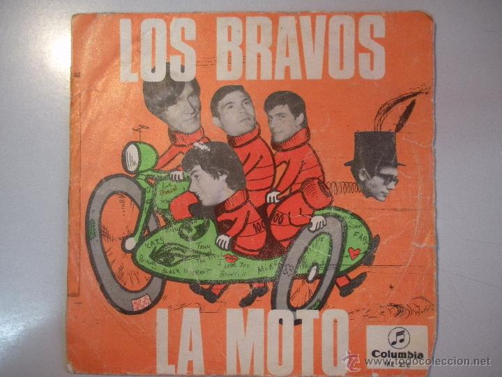 Discos de vinilo: MAGNIFICO SINGLE DE - LOS - BRAVOS - LA - MOTO - - Foto 1