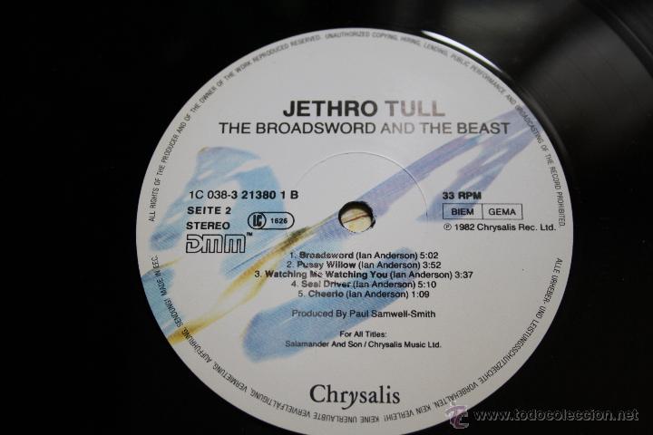 Discos de vinilo: JETHRO TULL, BROADSWORLD,CHRISALIS RECORD,1982, MADE IN EEC, LP - Foto 4