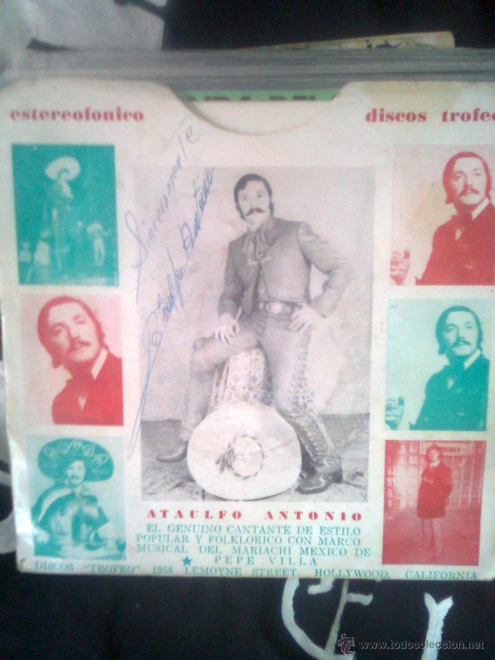 Disques de vinyle: Ataulfo Antonio - Ella + guadalajara (Trofeo, 1958) - Ed. USA Original - Raro y Firmado