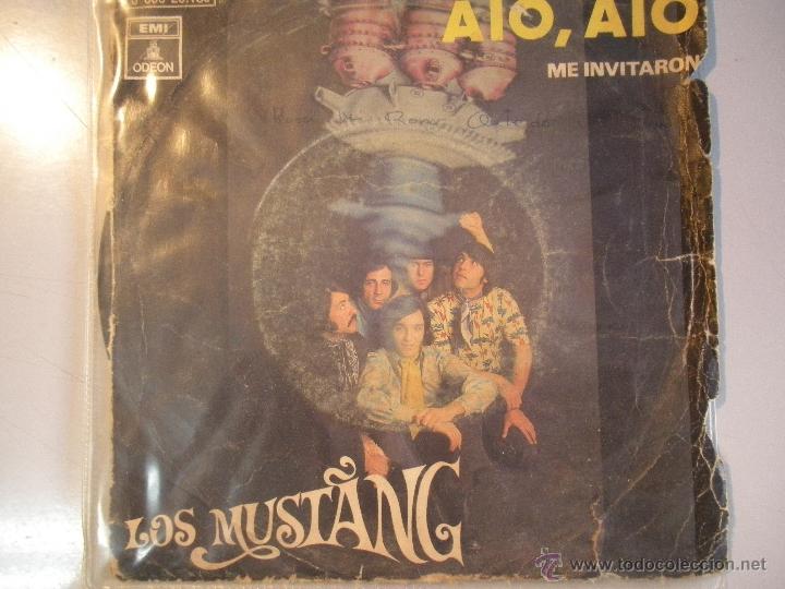 Discos de vinilo: MAGNIFICO SINGLE DE . LOS MUSTANG - AIO . AIO - - Foto 1