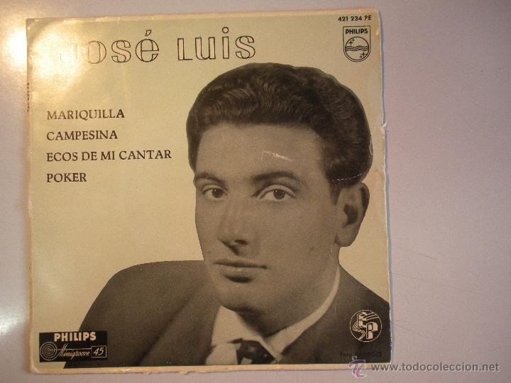 Discos de vinilo: MAGNIFICO SINGLE ( UNICO ) DE - JOSE - LUIS -MARTINEZ - - Foto 1