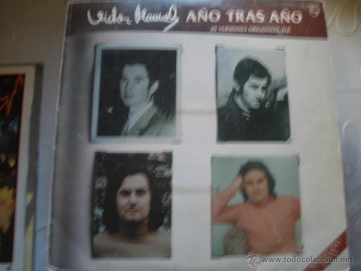 Discos de vinilo: VICTOR MANUEL-DOBLE LP A&Ntilde;O TRAS A&Ntilde;O - Foto 1
