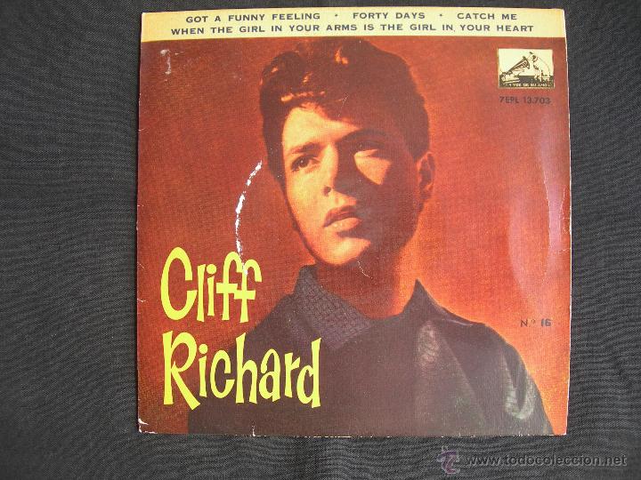 Discos de vinilo: CLIFF RICHARD // GOT A FUNNY FEELING + 3 - Foto 1