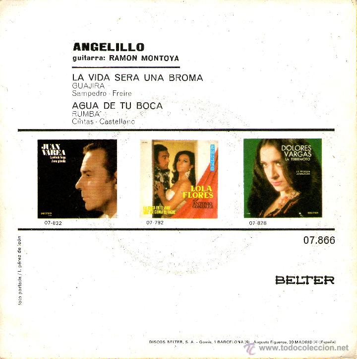 Discos de vinilo: ANGELILLO LA VIDA SERA UNA BROMA - Foto 2