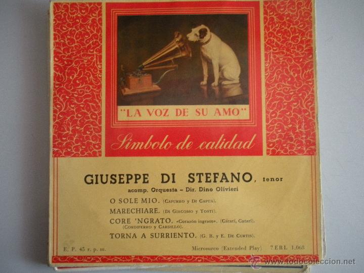 Discos de vinilo: MAGNIFICO SINGLE DE - GIUSEPPE - DI - STEFANO - - Foto 1