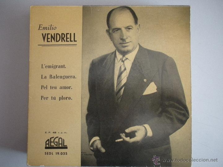Discos de vinilo: MAGNIFICO SINGLE DE - EMILIO - VENDRELL - - Foto 1