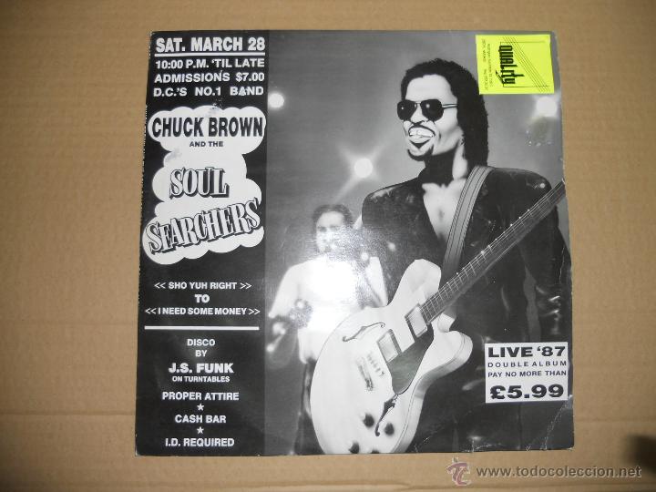 Dischi in vinile: CHUCK BROWN AND THE SOUL SEARCHERS (LP) LIVE '87 A&Ntilde;O 1987 - DOBLE DISCO