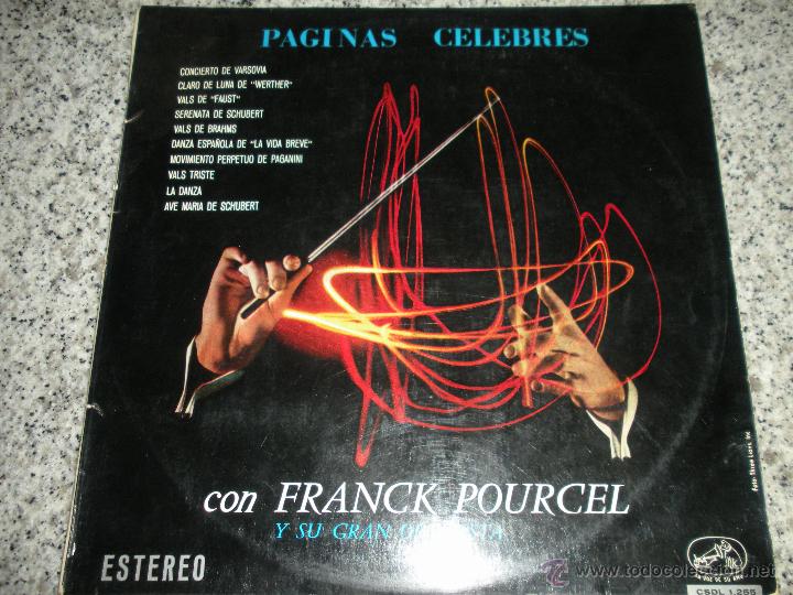 Discos de vinilo: MAGNIFICO LP DE - FRANCK - POURCEL - - Foto 1