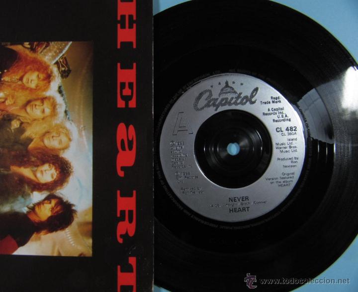 Discos de vinilo: HEART - Never + These Dreams - Single 1988 - Foto 1