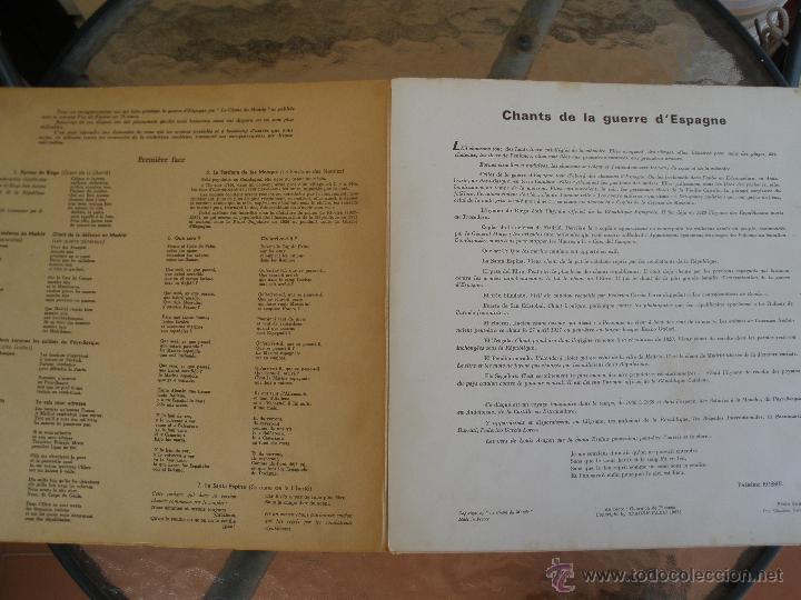Discos de vinilo: CHANTS DE LA DESPAGNE - Foto 2