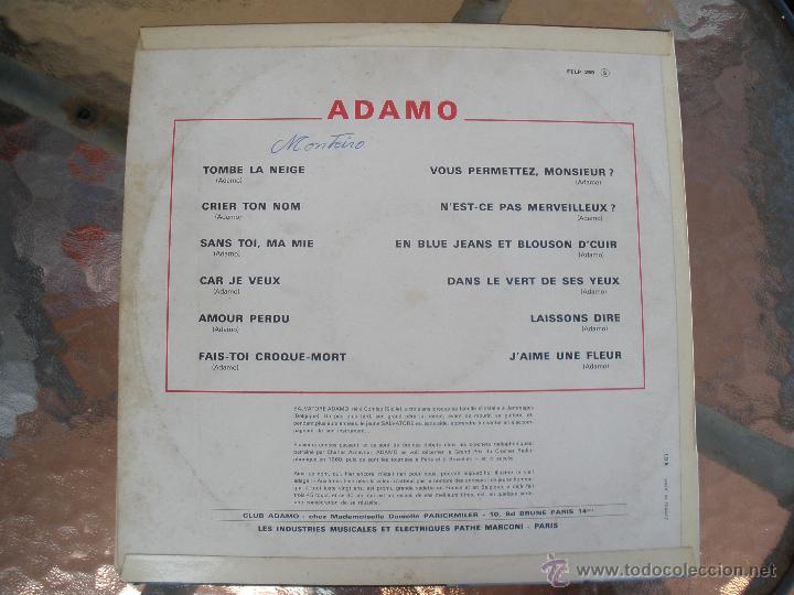 Discos de vinilo: ADAMO  ADAMO - Foto 2