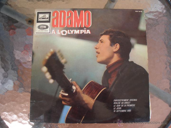 Discos de vinilo: ADAMO A LOLYMPIA  LA VOZ DE SU AMO - Foto 1