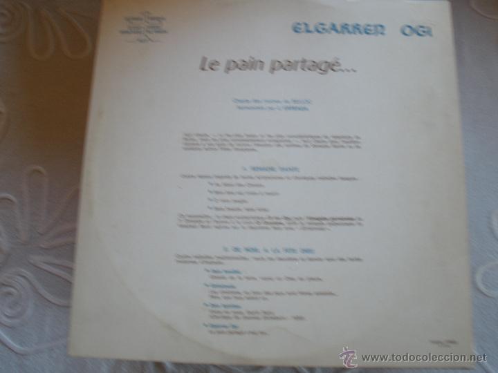 Discos de vinilo: ELGARREN OGI LP 1981 - Foto 2