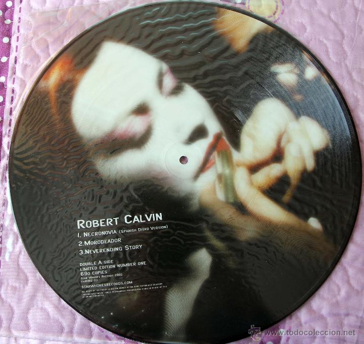Discos de vinilo: ALEK STARK / ROBERT CALVIN - PICTURE LP SPLIT - ELECTRONICA EXPERIMENTAL - Foto 1