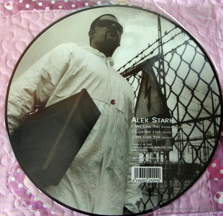 Discos de vinilo: ALEK STARK / ROBERT CALVIN - PICTURE LP SPLIT - ELECTRONICA EXPERIMENTAL - Foto 2