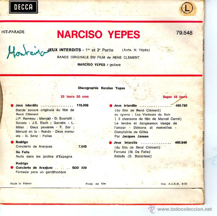Discos de vinilo: JEUX INTERDITS - Foto 2