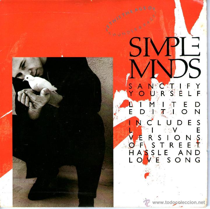 Discos de vinilo: SIMPLE MINDS LIMITED EDITION 2 SINGLES 45 (SANCTIFY YOURSELF 2 VERSIONES - Foto 1