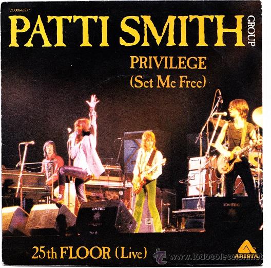 Discos de vinilo: PATTI SMITH GROUP - PRIVILEGE  - SINGLE FRANCES DE VINILO - Foto 1