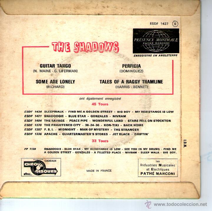 Discos de vinilo: THE SHADOWS - GUITAR TANGO - Foto 2