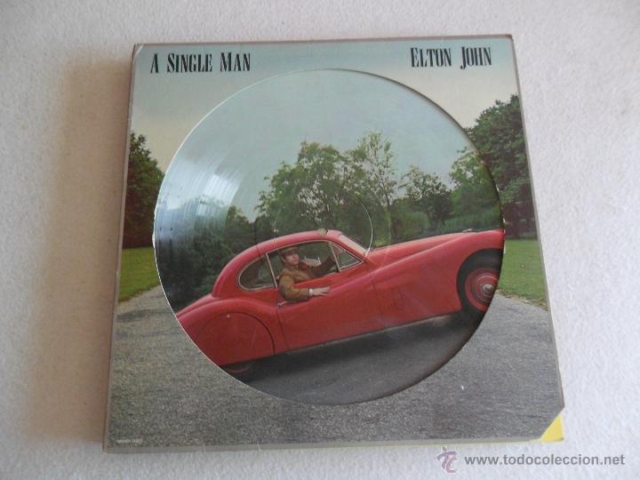 Discos de vinilo: ELTON JOHN - A SINGLE MAN MAXI 1978 PICTURE DISC - Foto 1