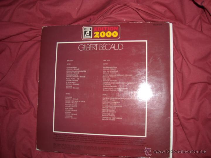 Discos de vinilo: GILBERT BECAUD DOBLE LP CON LIBRETO INTERIOR  EMI EDITION 2000 GERMANY - Foto 3