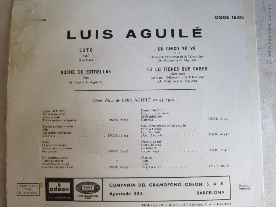 Discos de vinilo: LUIS AGUILE. - Foto 2