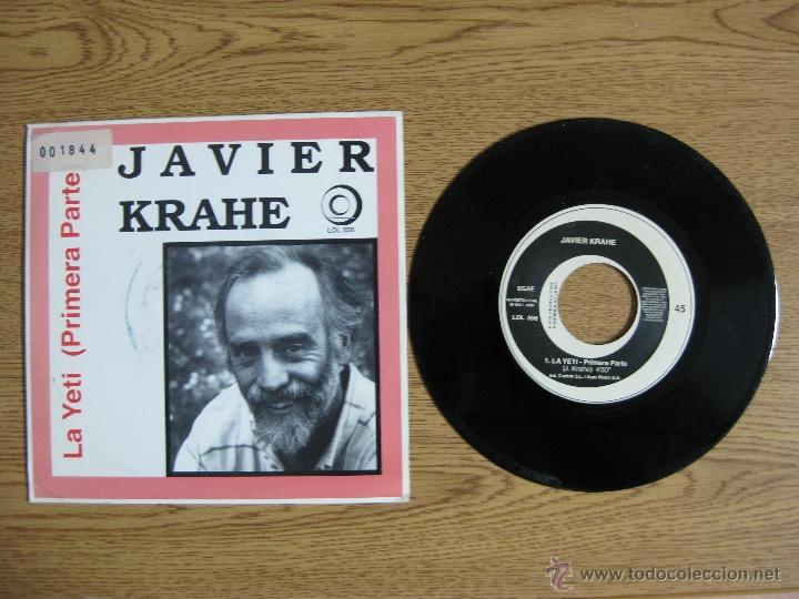 Discos de vinilo: JAVIER KRAHE - LA YETI 7 SINGLE PROMO COMO NUEVO - Foto 1