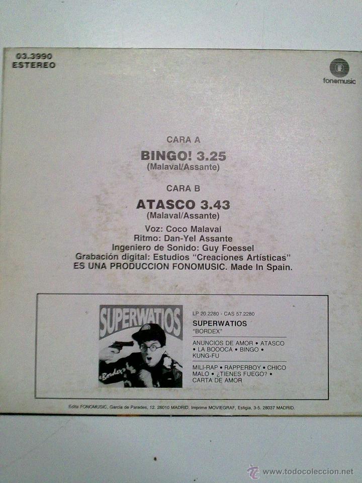 Discos de vinilo: SUPERWATIOS - Foto 2