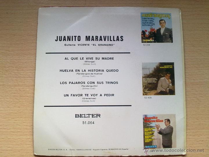 Discos de vinilo: JUANITO MARAVILLAS - Foto 2