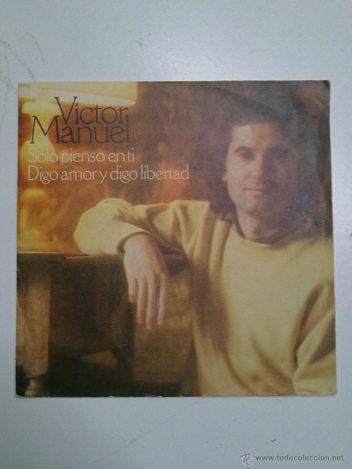 Discos de vinilo: VICTOR MANUEL-SOLO PIENSO EN TI - Foto 3