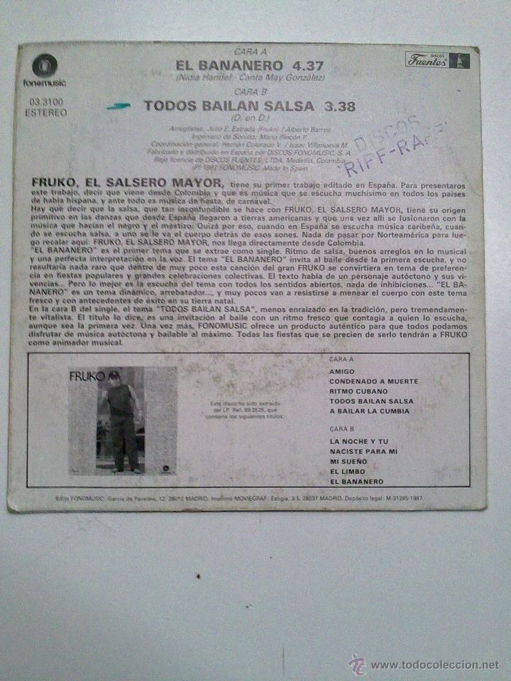 Discos de vinilo: FRUKO-EL SALSERO MAYOR - Foto 2