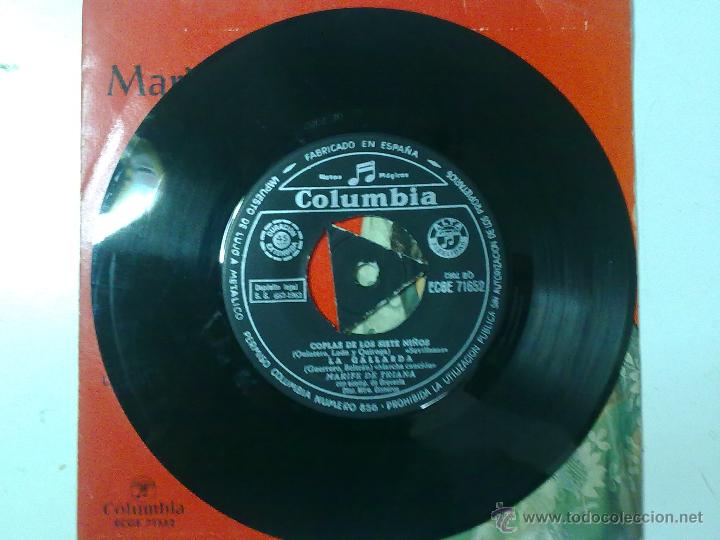 Discos de vinilo: MARIFE DE TRIANA-UNA MUJER CON OJERAS - Foto 2