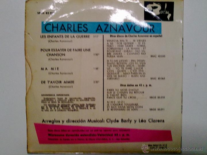 Discos de vinilo: CHARLES AZNAVOUR- LES ENFANTS - Foto 2