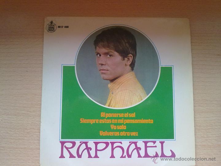 Discos de vinilo: RAPHAEL- AL PONERSE EL SOL - Foto 1